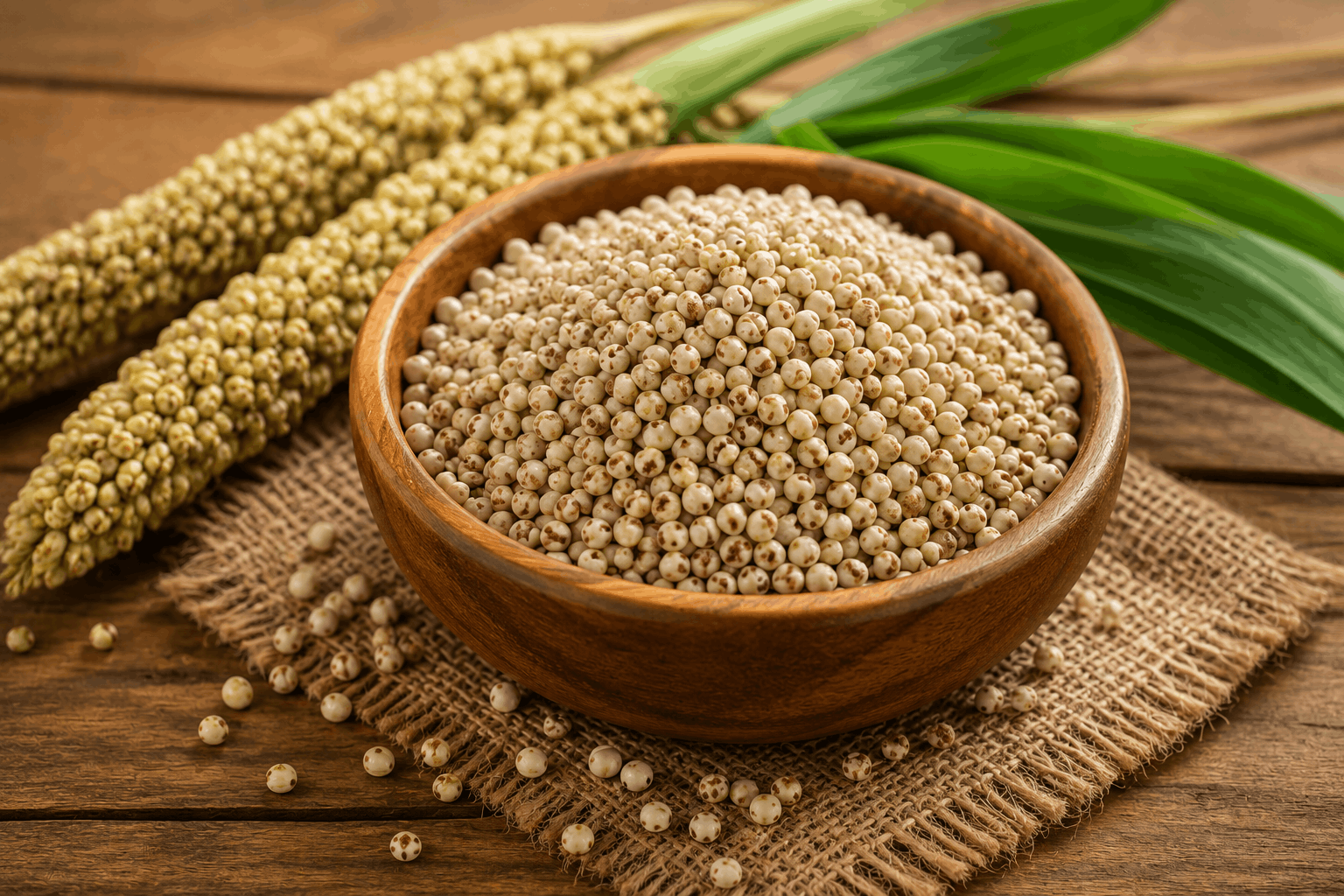 Bajra pearl millet grains